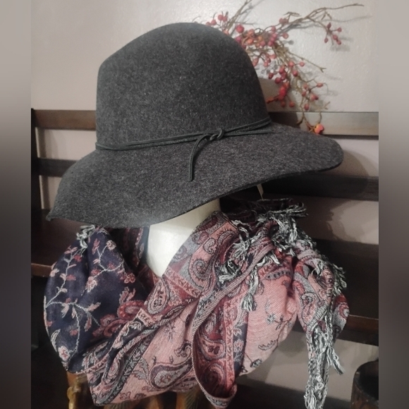 Phenix Wool Adjustable Band Dark Heather Gray Fedora NWT - Picture 13 of 13